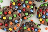 Ultimate Chocolate M and Ms Cookie Treat
