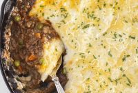 Simple Cast Iron Skillet Shepherds Pie