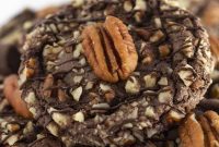 Simple Chocolate Pecan Turtle Cookies
