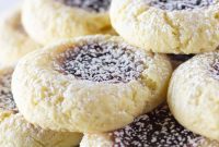 Golden Yellow Cake Mix Thumbprint Gems