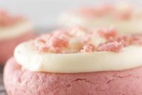 Effortless Blush Velvet Cookies with Tangy Cream Cheese Frosting