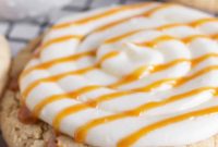 Cake Mix Magic: Crumbl Salted Caramel Cheesecake Cookies