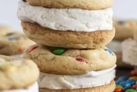 M&M Cookie Ice Cream Sandwiches From Scratch