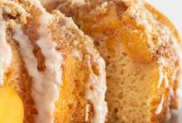 Luscious Peach Cobbler Pound Cake
