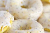 Oven-Baked Lemon Donuts with Zesty Poppy Seed Glaze