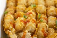 Ultimate Buffalo Chicken Tater Tot Casserole
