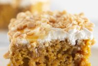 Caramel-Infused Pumpkin Poke Cake