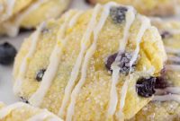 Soft & Chewy Lemon Blueberry Cookies with Cake Mix