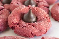 Effortless Red Velvet Kiss Cookies