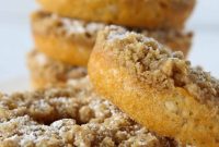 Pancake Mix Magic: Effortless Cinnamon Crumb Doughnuts
