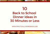 10 Speedy School Night Dinners Ready in 30 Minutes