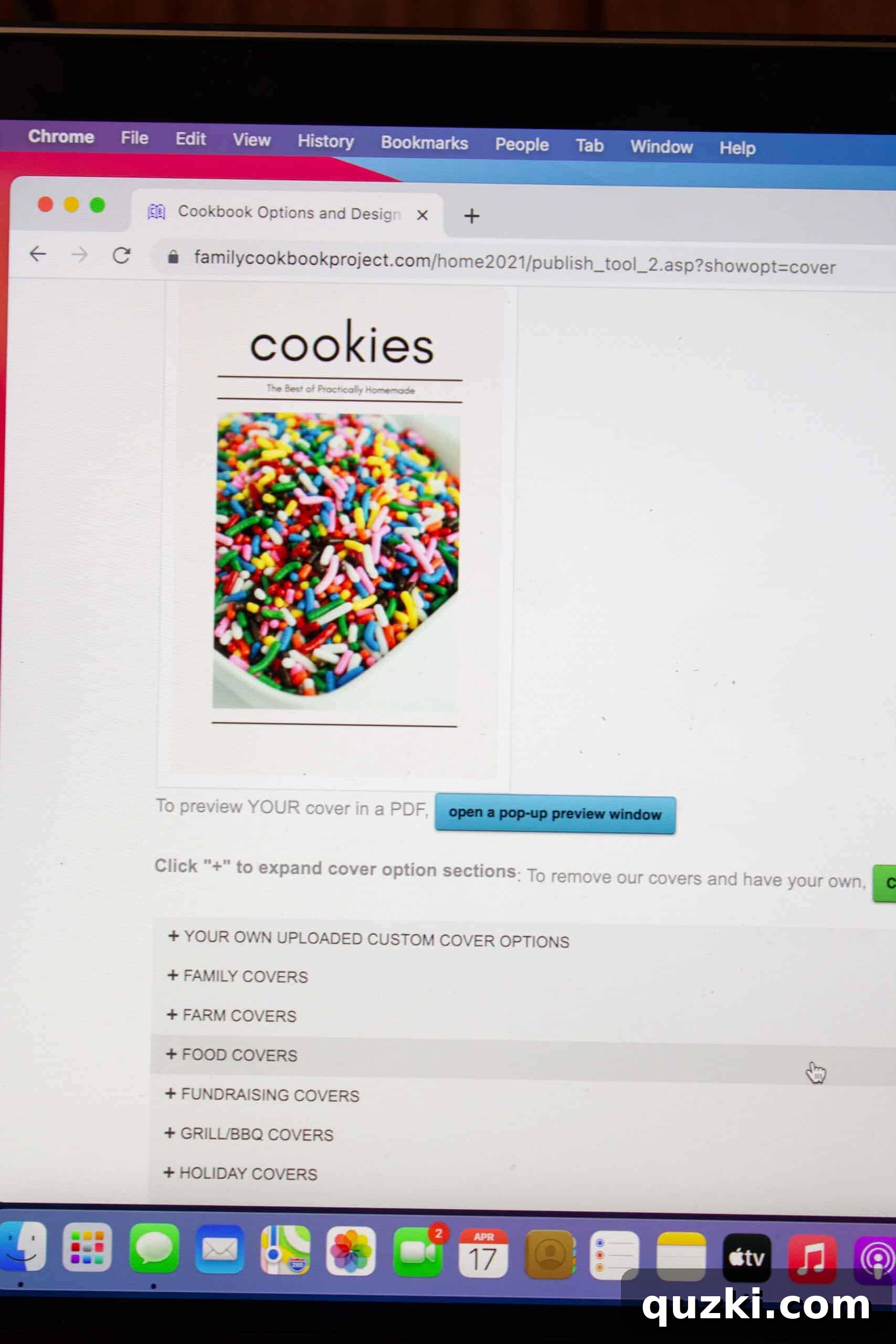 Family Cookbook Project review featured by top US recipe blogger, Practically Homemade - Custom designed cookbook cover