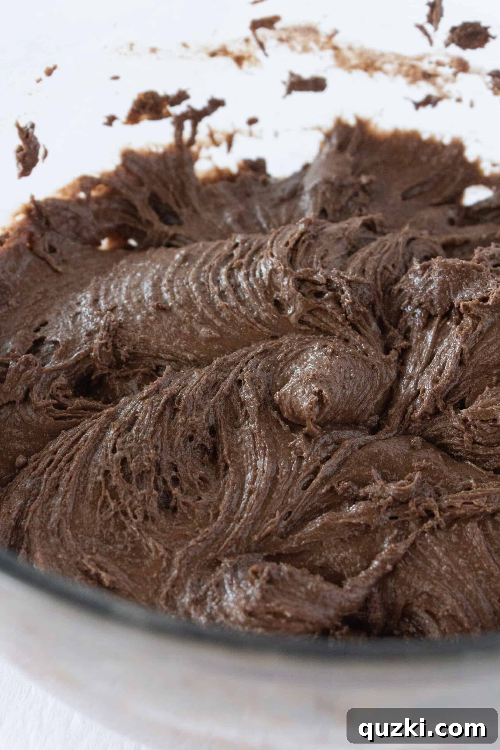 Cake Mix Chocolate Cheesecake Cookies 6 Thick and rich chocolate cookie dough made from a cake mix, ready for assembly into cheesecake-stuffed cookies.
