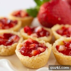 Strawberry Cream Cheese Pastry Bites Recipe featured by top US dessert blogger, Practically Homemade