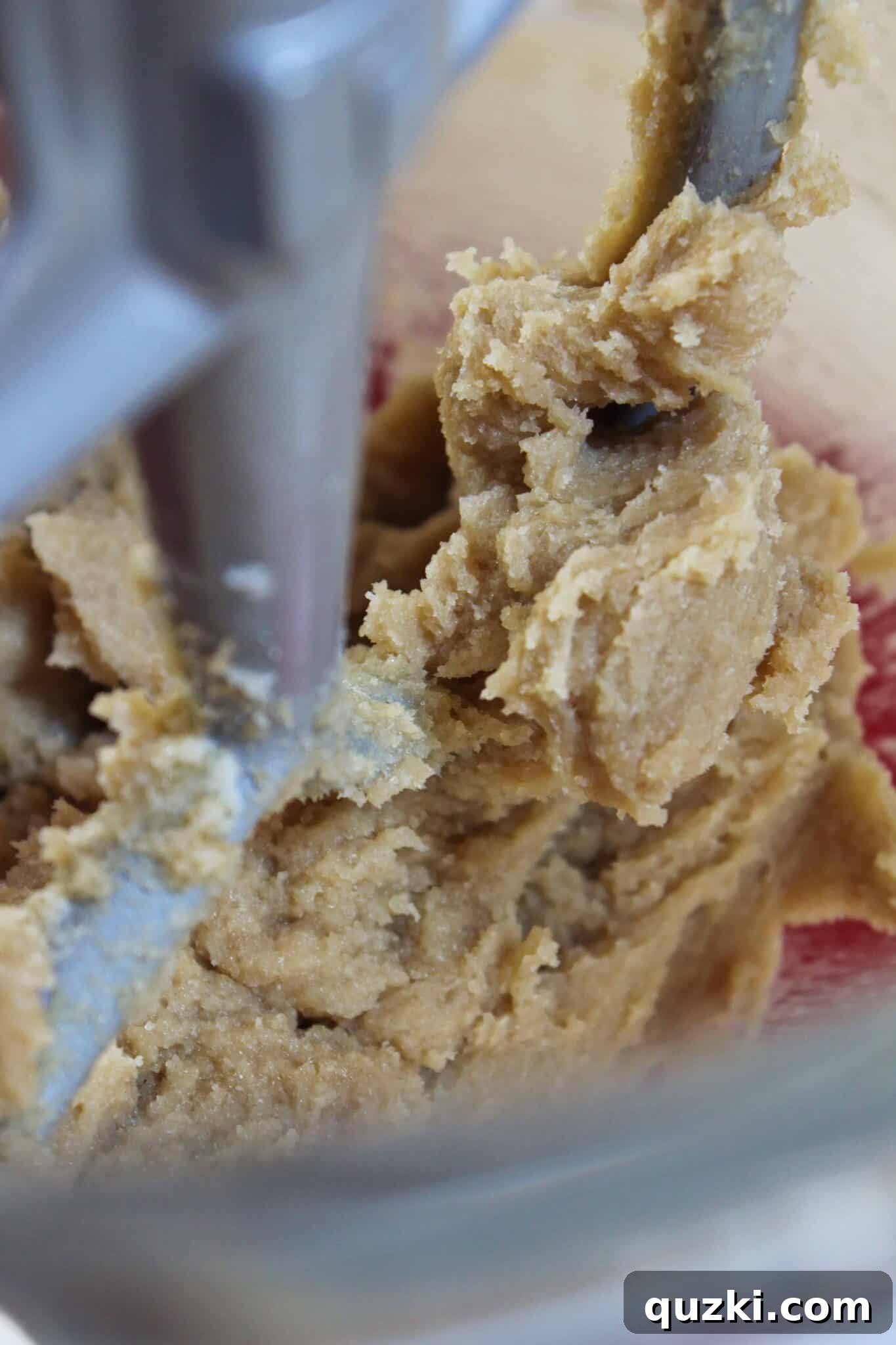 Ultimate Reese's Peanut Butter Cup Cookies 5 The perfectly creamed butter and sugar mixture, fluffy and light, ready for the next steps