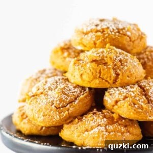 Pumpkin Cream Cheese Cookies Made with a Cake Mix, a delightful fall dessert.