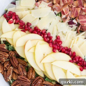 Easy Thanksgiving Harvest Salad Recipe with Apples, a vibrant and delicious dish perfect for holiday entertaining.
