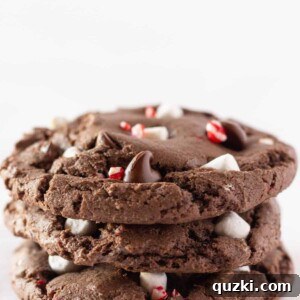 Easy Hot Cocoa Peppermint Cookies in a bowl