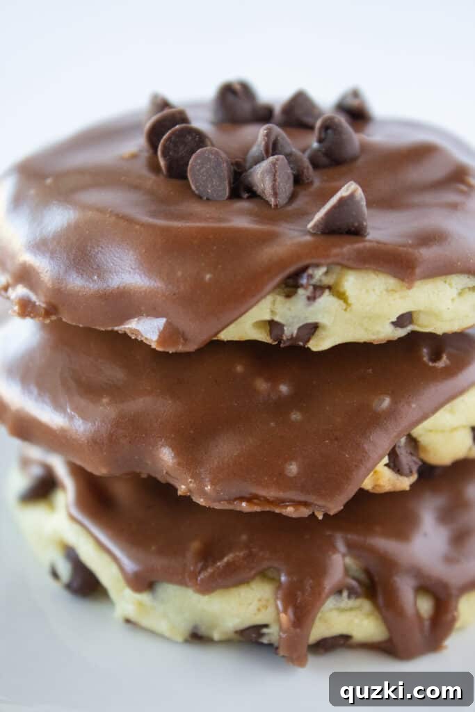 Irresistible Chocolate Chip Sheet Cake Cookies recipe with a cake mix, a must-try from Practically Homemade