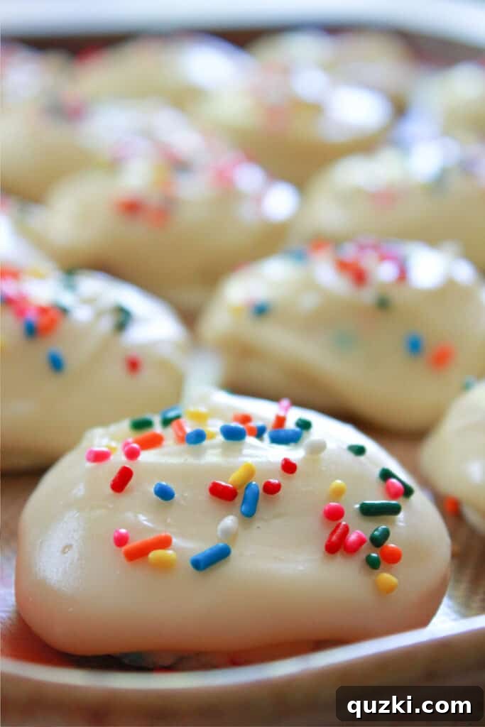 Colorful Celebration Texas Sheet Cake Cookies with sprinkles, an easy cake mix recipe from Practically Homemade