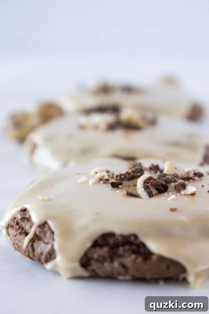 Robust Chocolate Espresso Sheet Cake Cookies recipe with a cake mix, a coffee lover's delight from Practically Homemade