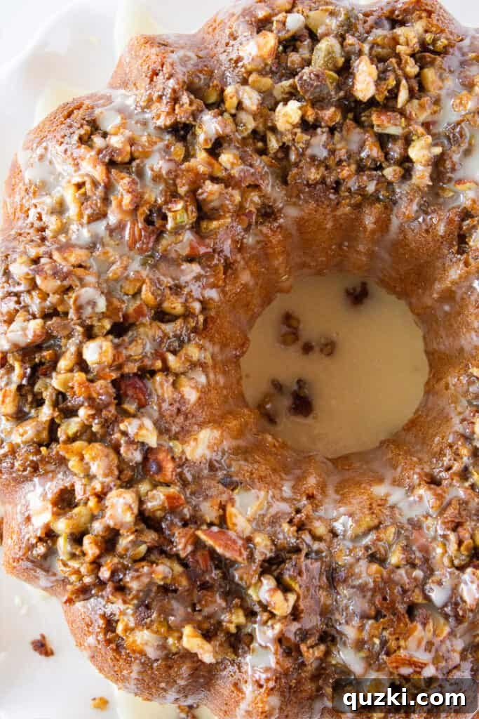 45 Simple & Stunning Cake Mix Bundt Cake Recipes 13 Best Bundt Cakes: Baklava Bundt Cake recipe featured by Practically Homemade