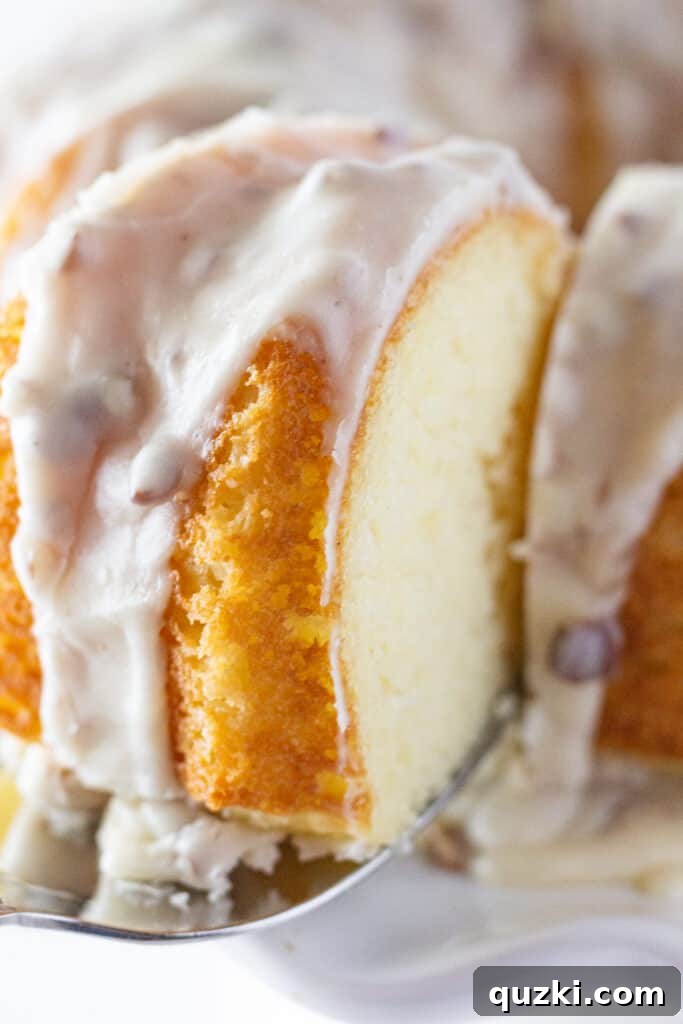 45 Simple & Stunning Cake Mix Bundt Cake Recipes 16 White Texas Sheet Cake Bundt Cake Recipe featured by top US dessert blogger, Practically Homemade