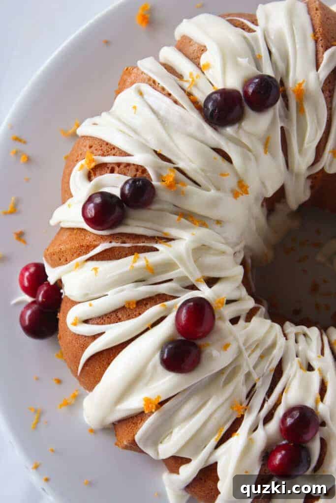 45 Simple & Stunning Cake Mix Bundt Cake Recipes 26 Cranberry Orange Bottom Bundt Cake Recipe featured by top US dessert blog, Practically Homemade