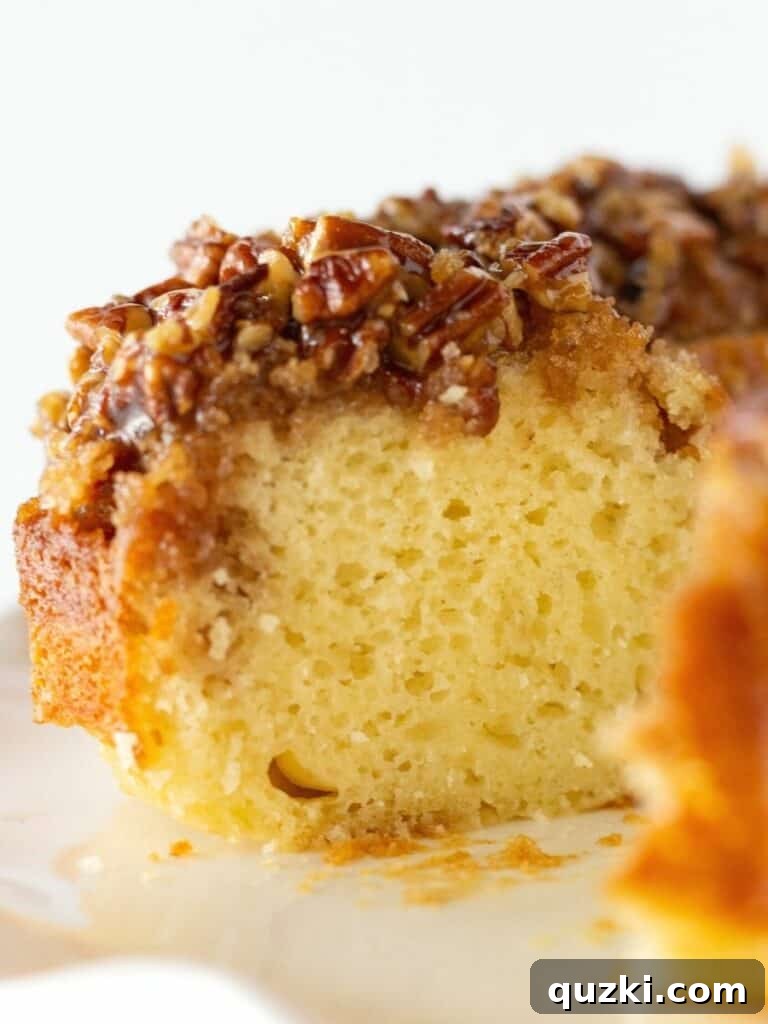 45 Simple & Stunning Cake Mix Bundt Cake Recipes 4 Best Bundt Cakes: Pecan Upside Down Bundt Cake recipe featured by Practically Homemade