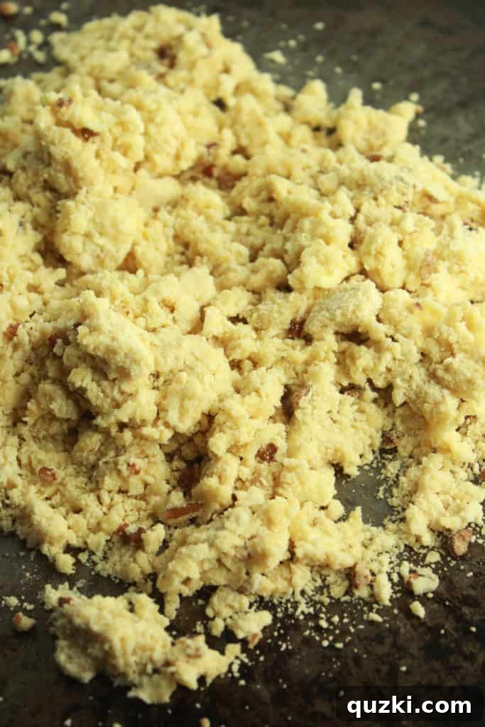Maple Pecan Bliss Scones 8 Turning scone dough out onto a clean surface for shaping.