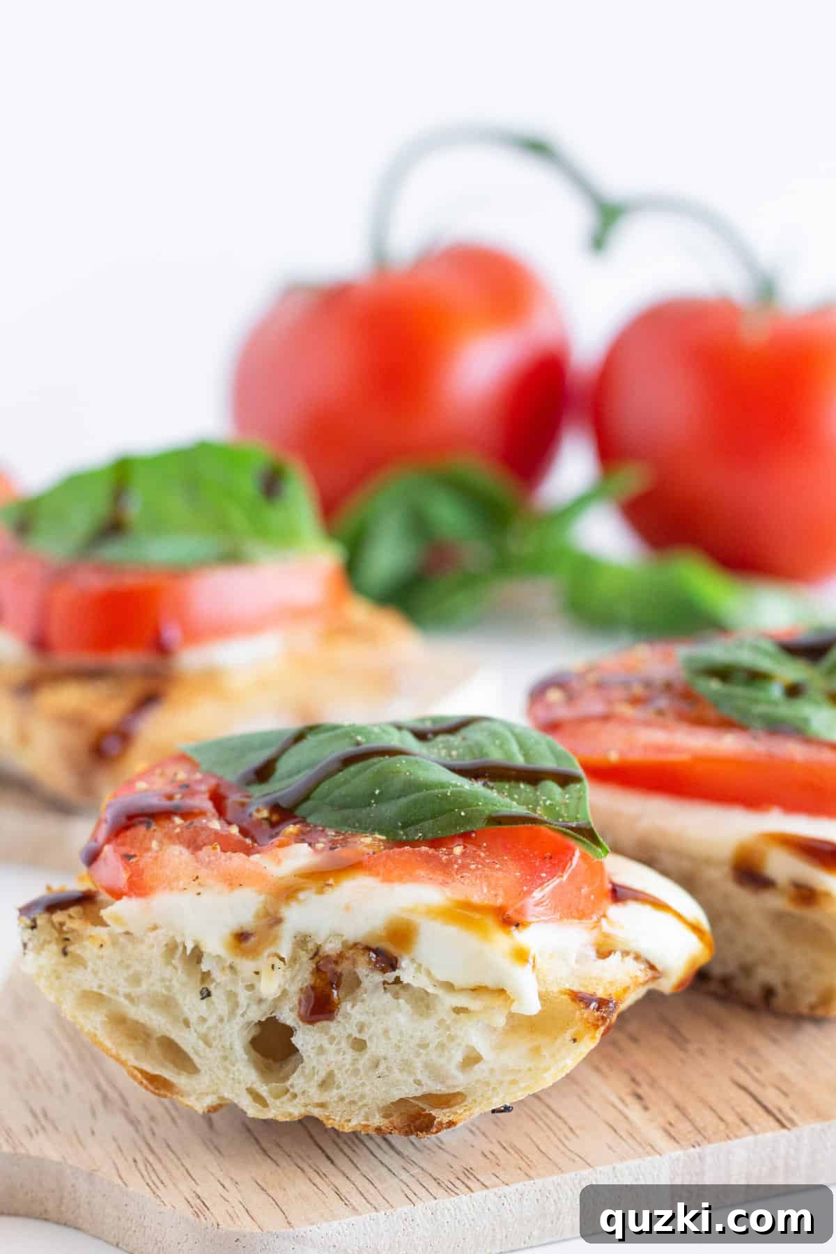 Simple Caprese Toast 3 Caprese Toast Recipe, by Top US food blog Practically Homemade