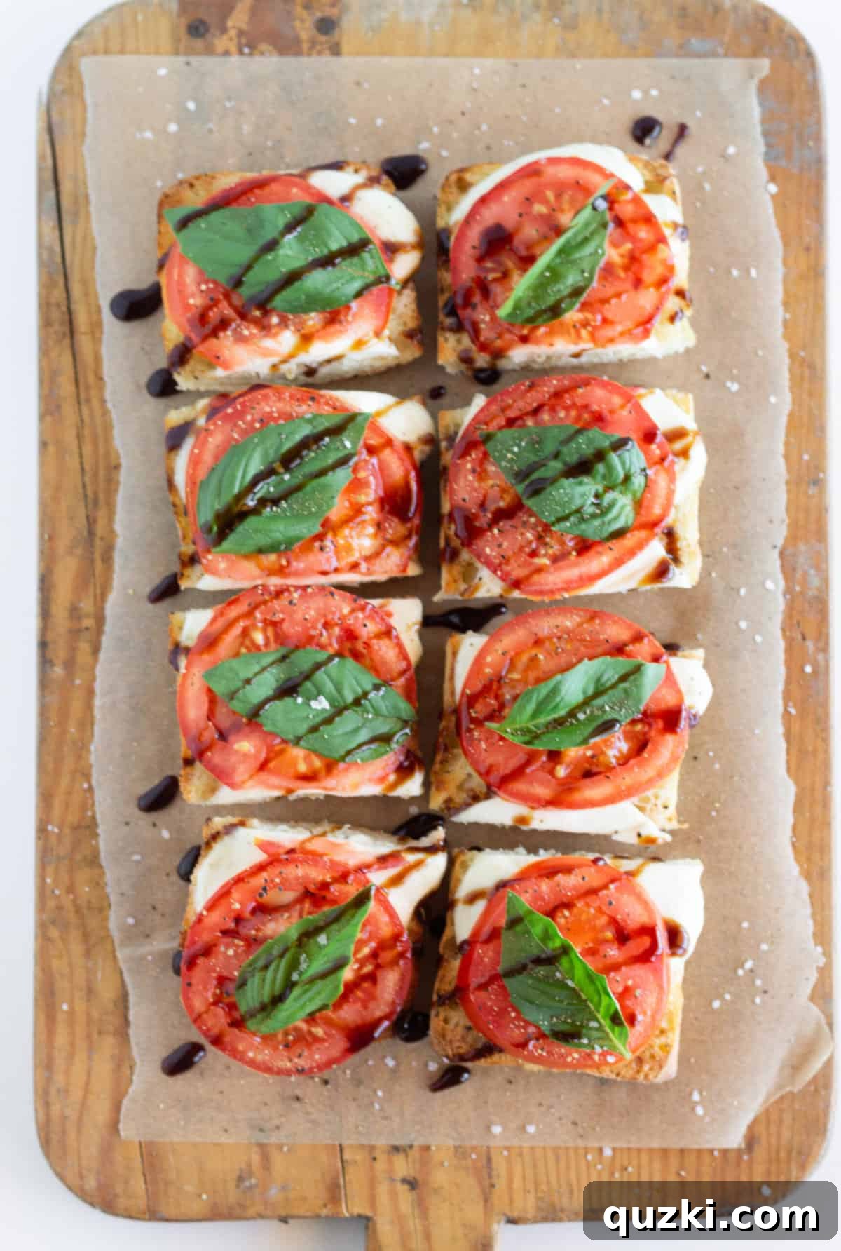 Simple Caprese Toast 5 Caprese Toast Recipe, by Top US food blog Practically Homemade