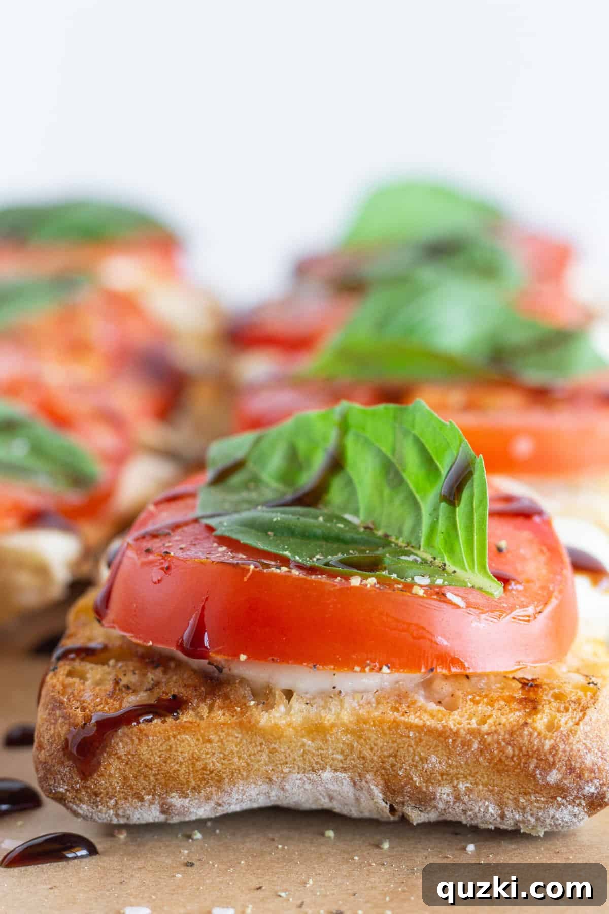 Simple Caprese Toast 6 Caprese Toast Recipe, by Top US food blog Practically Homemade