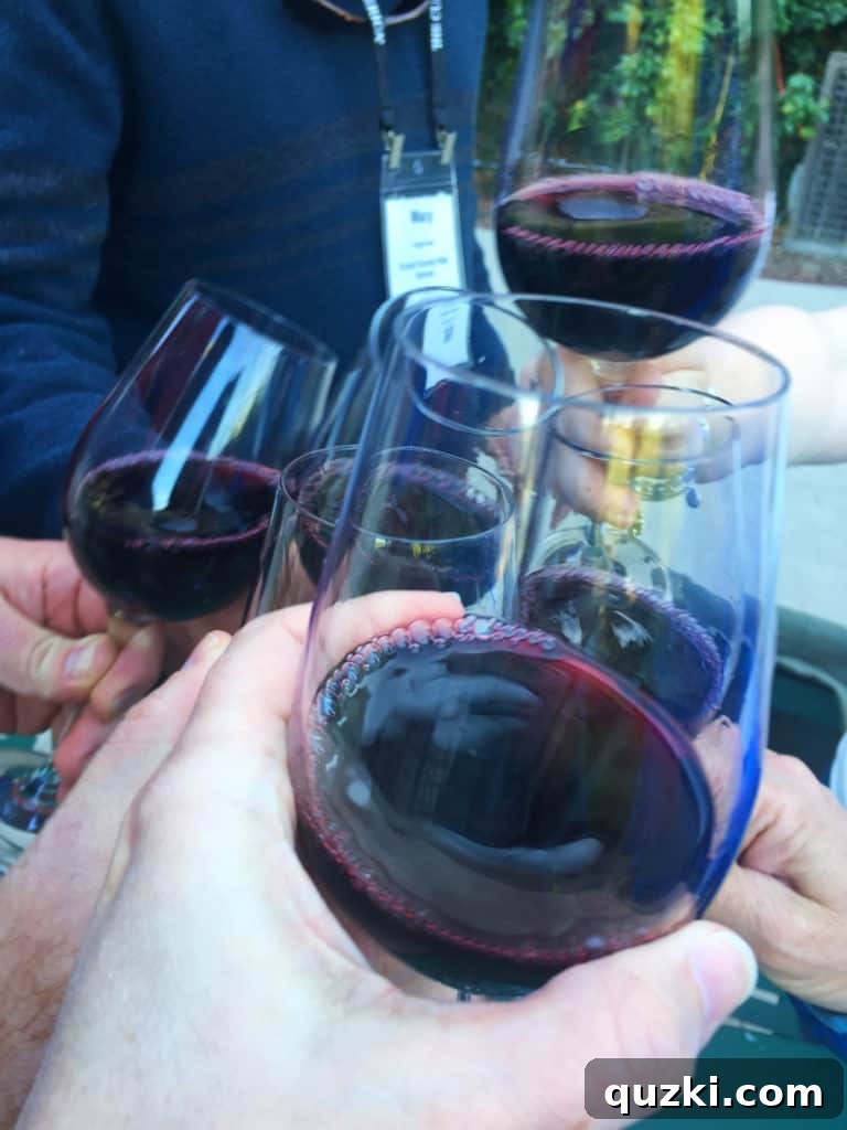 Glasses of wine reflecting the ambiance of Napa Valley evenings