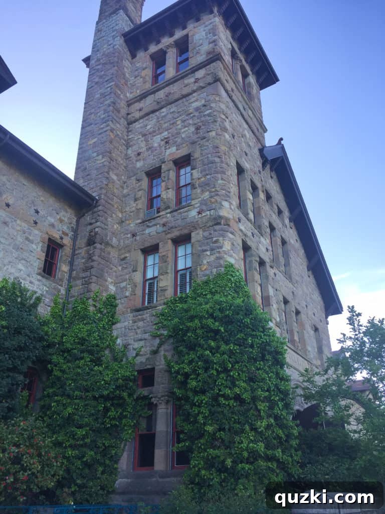 Exterior view of the historic Culinary Institute of America Greystone campus