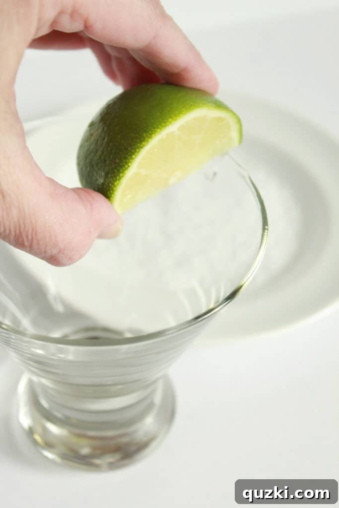 Your Ultimate Margarita 5 Rim the glass with kosher salt for a classic margarita