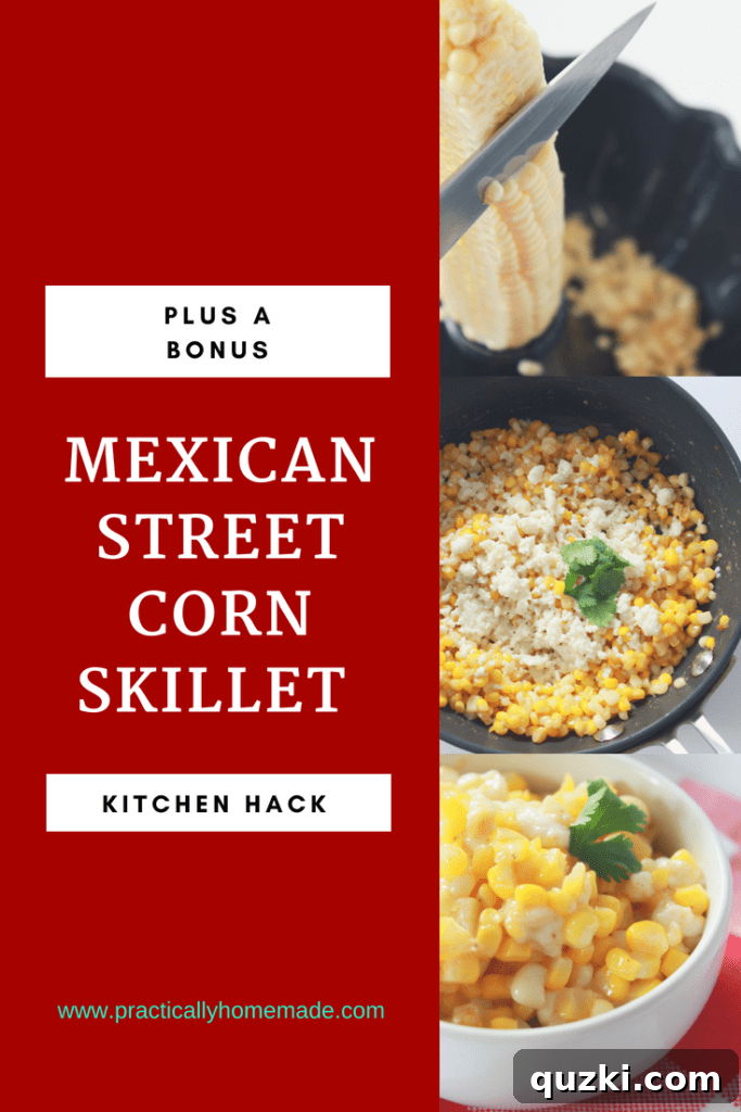 Vibrant Mexican Street Corn Skillet garnished with fresh cilantro and crumbled queso fresco, ready to be served.