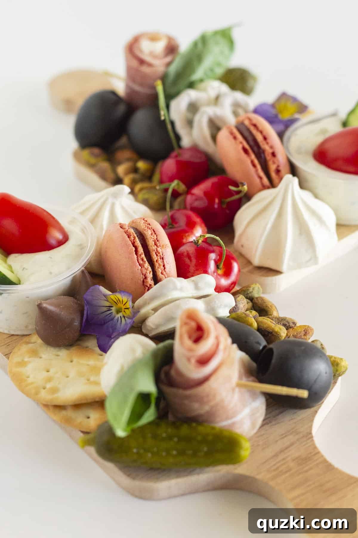 Build a Beautiful Personal Charcuterie Board 5 A stunning arrangement of two complete mini charcuterie trays, beautifully presented.