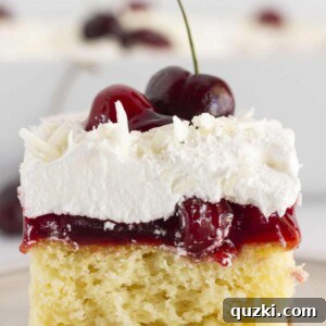 Serving a delightful slice of white forest cake, elegantly topped with a fresh cherry, ready to be enjoyed.