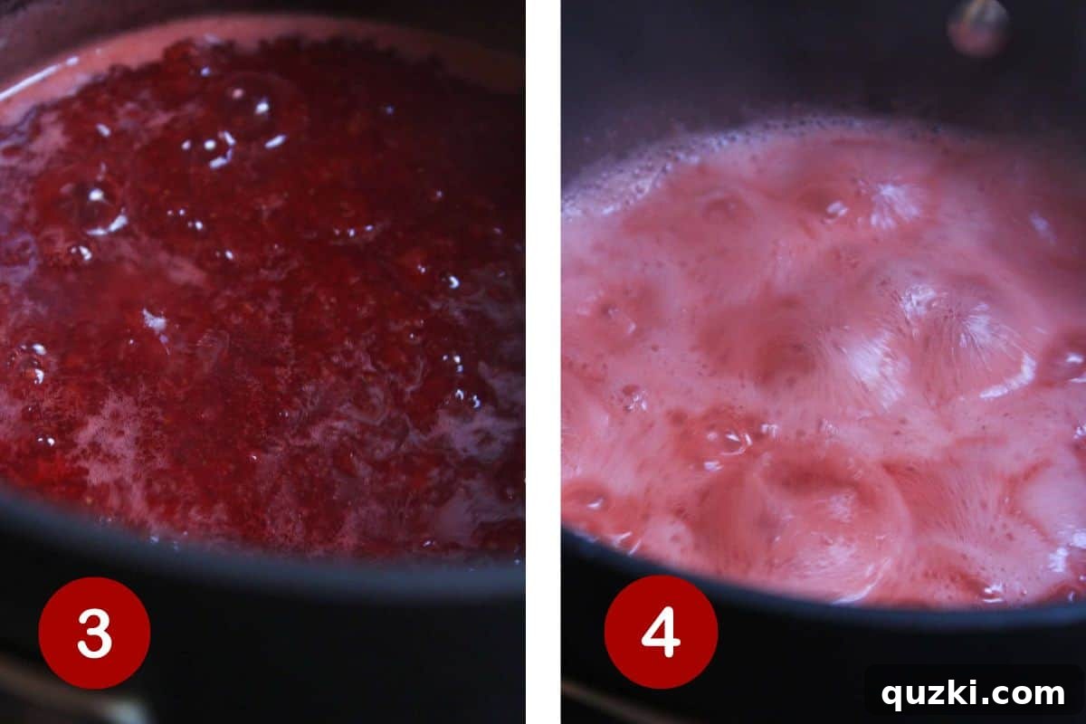 Simple Pectin-Free Homemade Strawberry Jam 5 Adding the ingredients to a saucepan and boiling until you have a thick mixture.