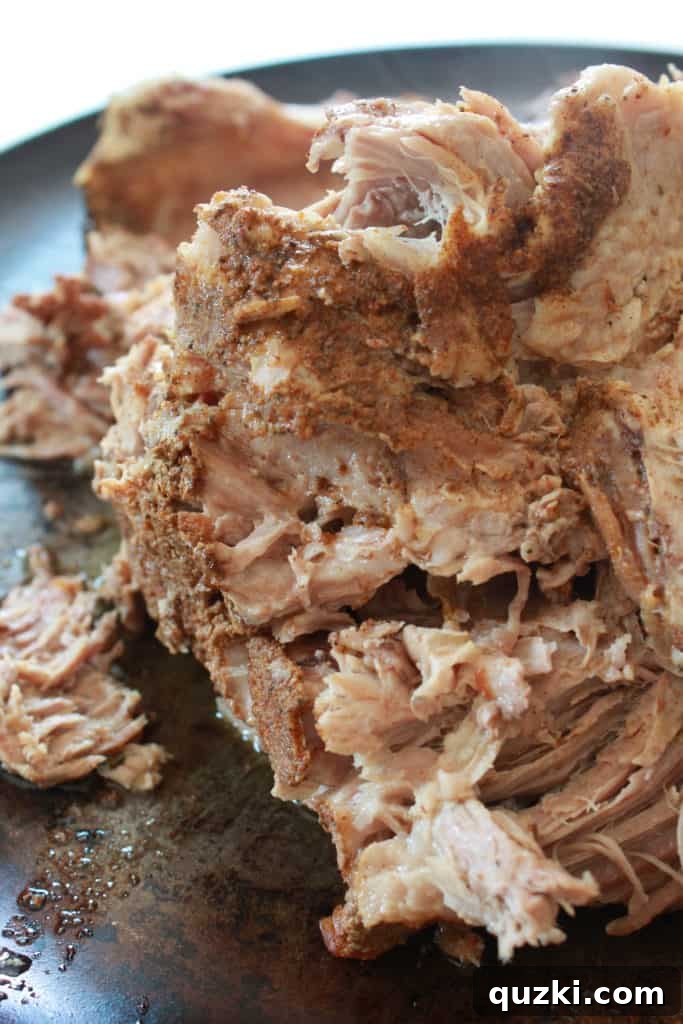 Crock Pot Pulled Pork Recipe featured by top US food blog, Practically Homemade
