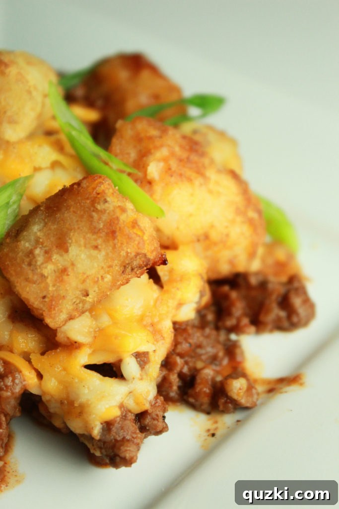 10 Cozy Fall Casseroles to Warm Your Soul 11 Sloppy Joe Tater Tot Casserole, combining a savory sloppy joe filling with crispy tater tots.