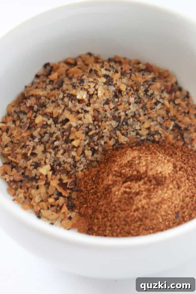 Montreal Steak Seasoning and Paprika ready for chicken rub.