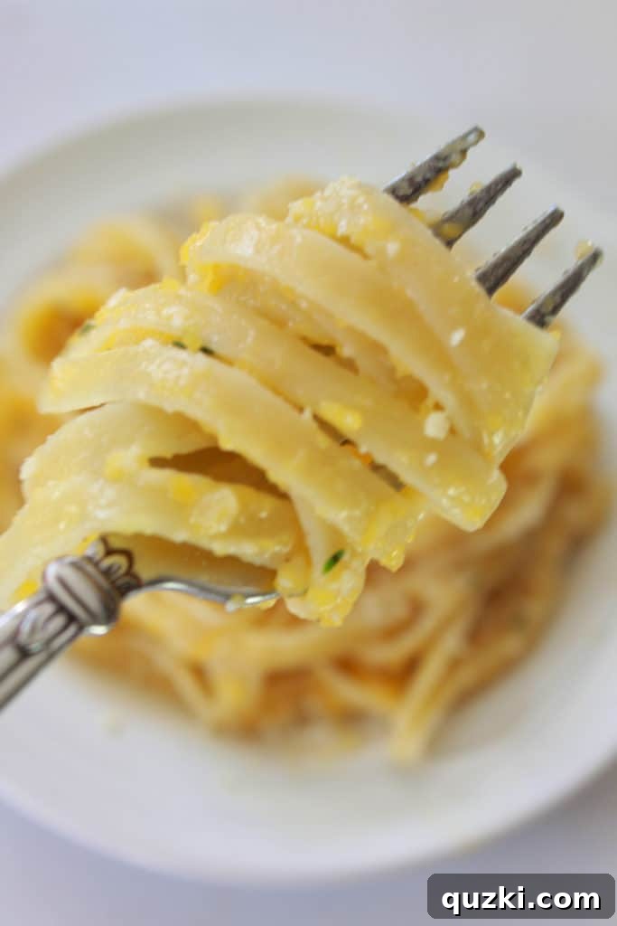 Golden Butternut Parmesan Pasta 9 A bowl of creamy butternut squash and Parmesan pasta, garnished with fresh cheese and herbs, ready to be enjoyed.
