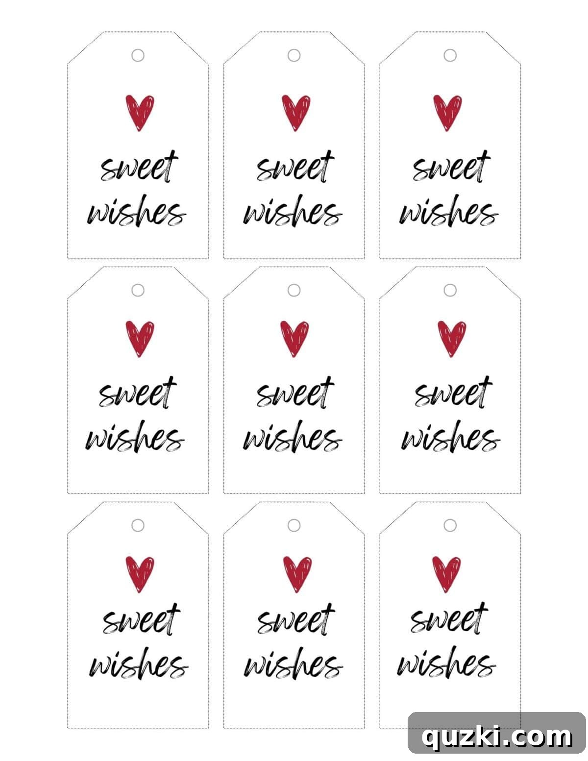 Effortless Food Gifting Essentials 3 A photo of the printable gift tags that are a free printable and say, sweet wishes, perfect for homemade food gifts.