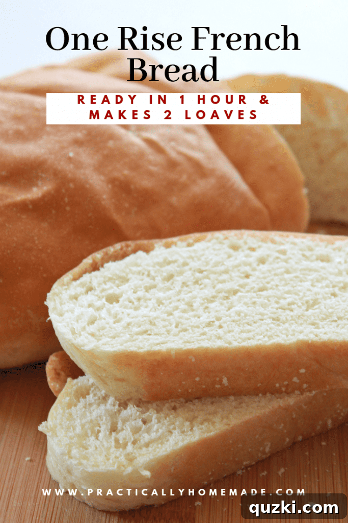 Delicious freshly baked One Rise French Bread loaves on a cooling rack, ready to be enjoyed.