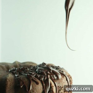 Black Bottom Bundt Cake finished and ready to serve, a perfect dessert