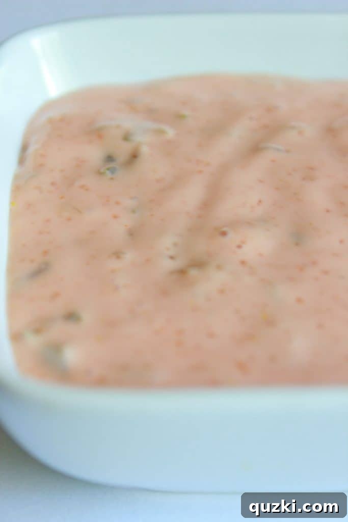 Homemade In-N-Out style secret sauce in a bowl