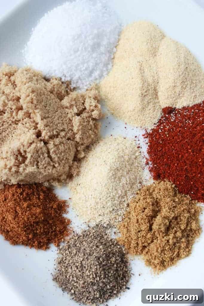 Everything Spice Rub generously coated on meat