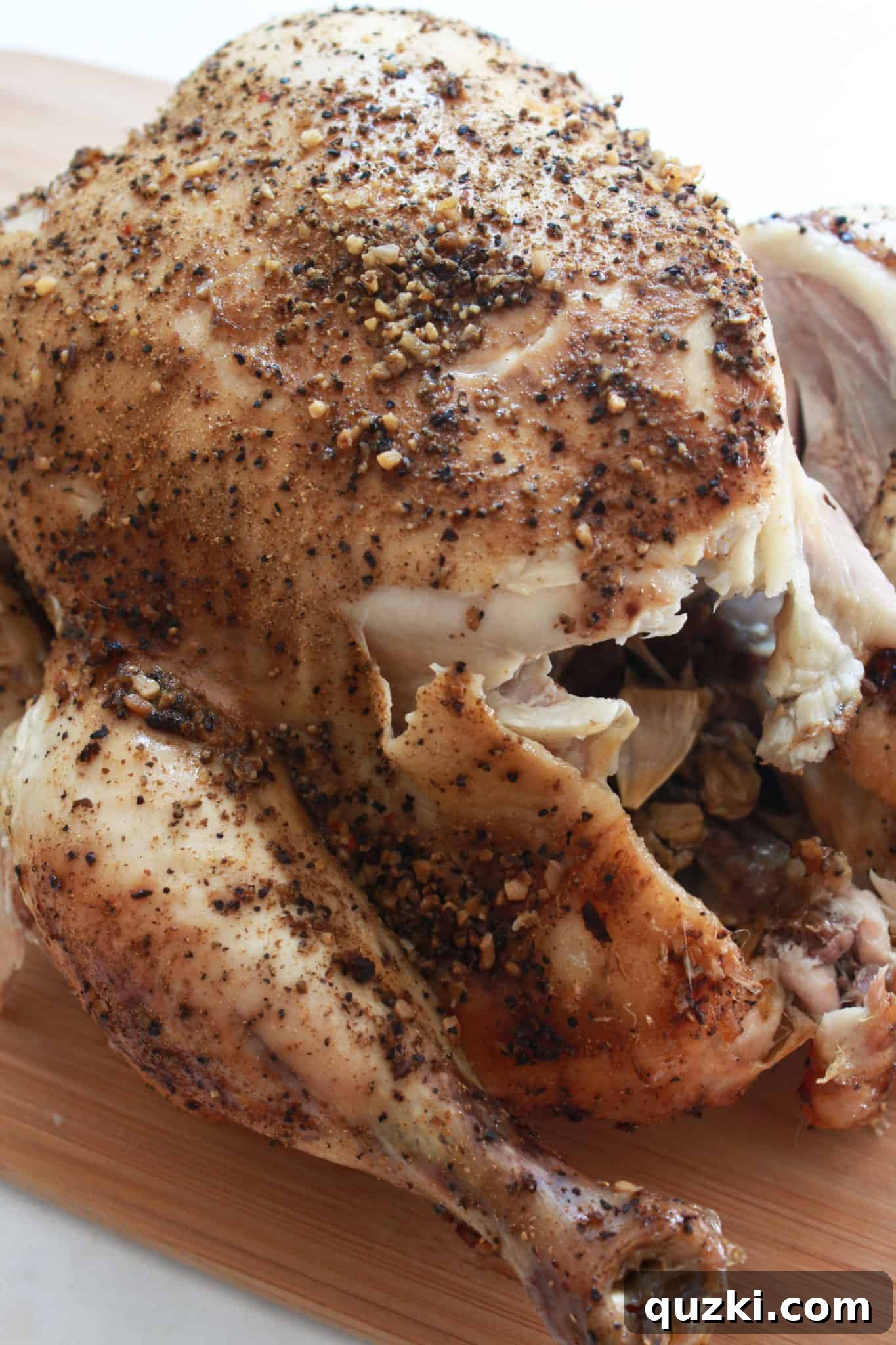 A perfectly cooked Slow Cooker Roasted Chicken, versatile and easy for family dinners.